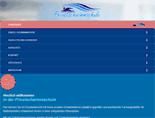 Tablet Screenshot of privatschwimmschule.de